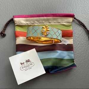 NEW Coach Women (gold/teal) Bangle